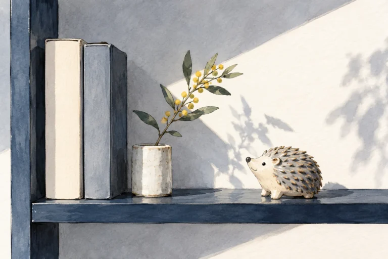 ONE SMALL HEDGEHOG, FIVE VERY DIFFERENT ROOMS